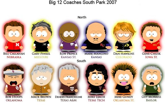 Big Twelve South Park Coaches