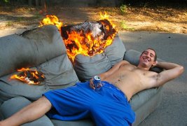 Burning Couch