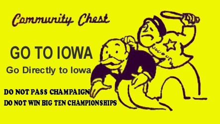 Iowa Monopoly card