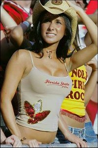 Jenn Sterger cowgirl hat