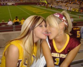 ASU girls kissing