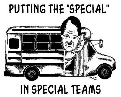 Lloyd Short Bus Special Teams cartoon by Joel A. Morgan