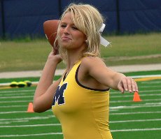 Cute Michigan QB chick