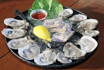 Oysters on the half shell